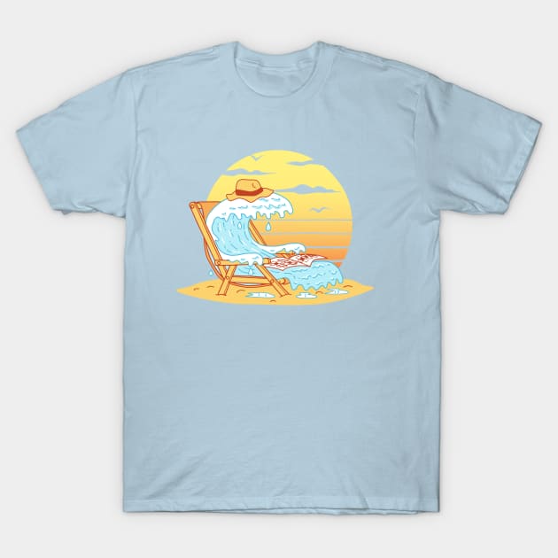 WAVE ON THE BEACH T-Shirt by gotoup